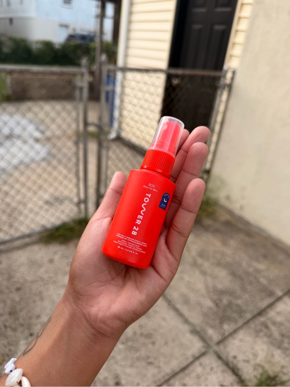Tower 28 Makeup Setting Spray in Bright Orange